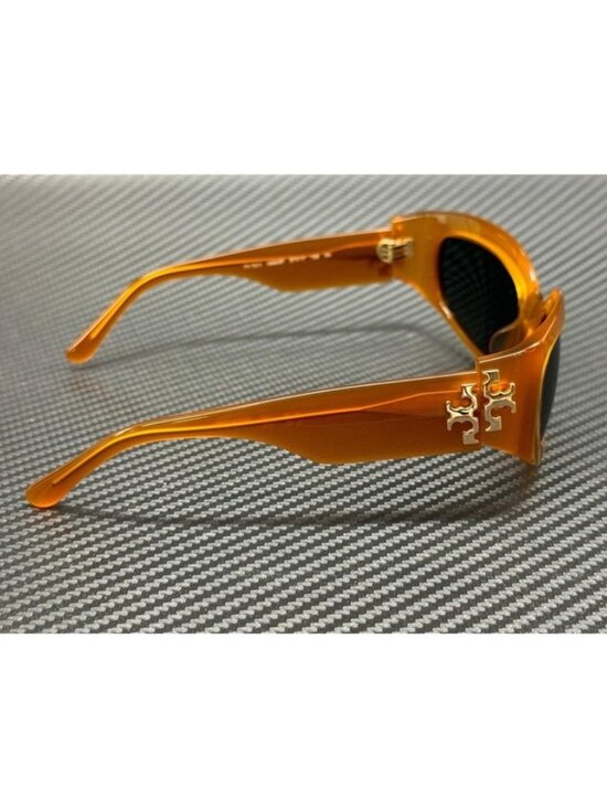 New Tory Burch Women Dark Orange Sunglasses 57-17-125